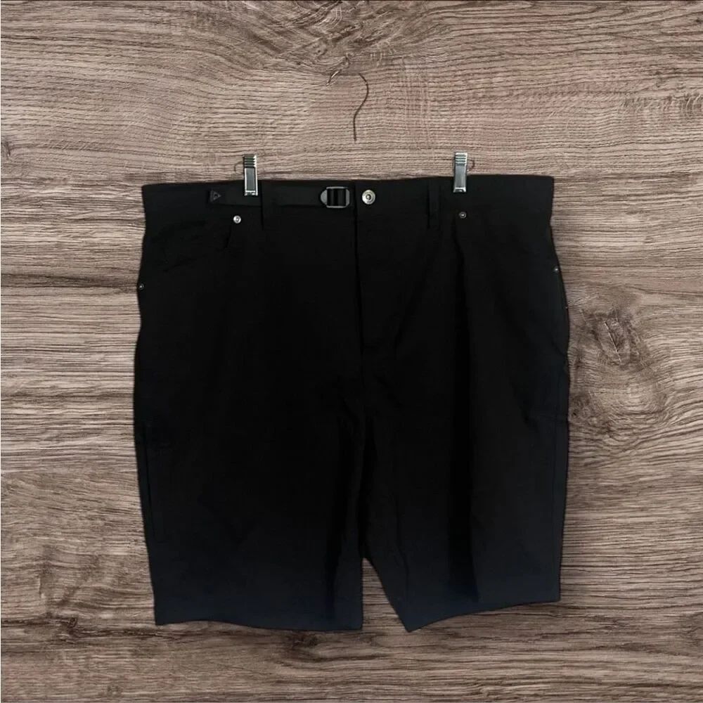 NWT Gerry Mens Black Stretch Waist Performance Bermuda Venture Shorts Size 40